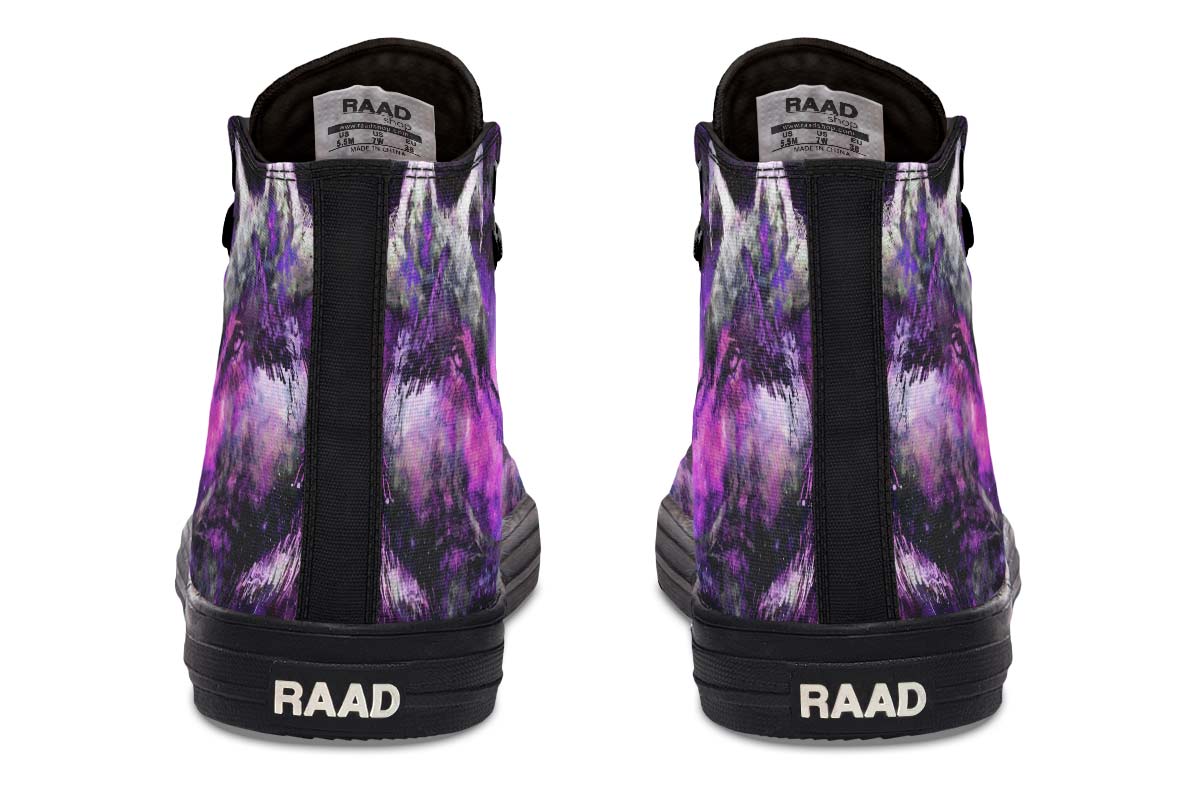 Printed Couple High-top Canvas Shoes