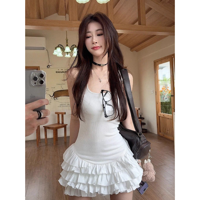 Sexy And Cute White Lace Slip Dress