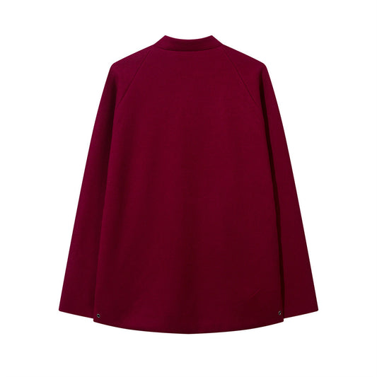 Chinese Style Buckle Stand Collar Casual Tang Suit Coat Men