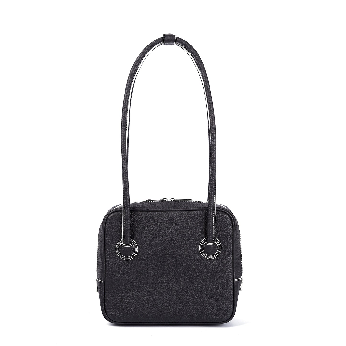 Women's Hand-held Square Tofu Tofu Top Layer Cowhide