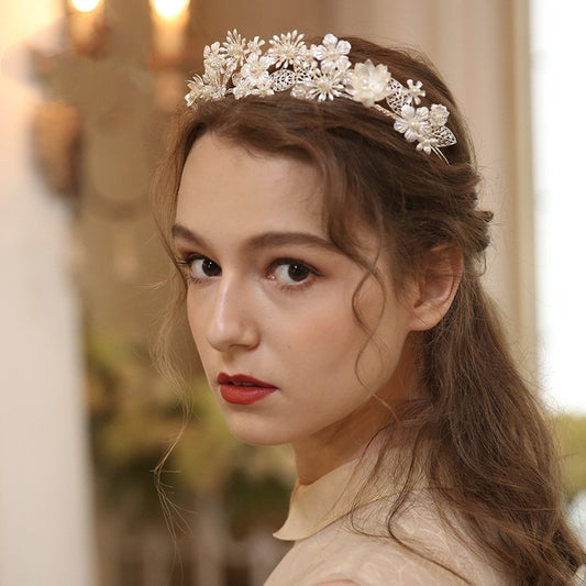 Exquisite Pearl Flower Headwear Hair Accessories