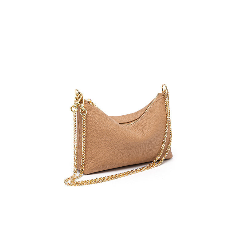 New First Layer Lychee Pattern Bag For Women