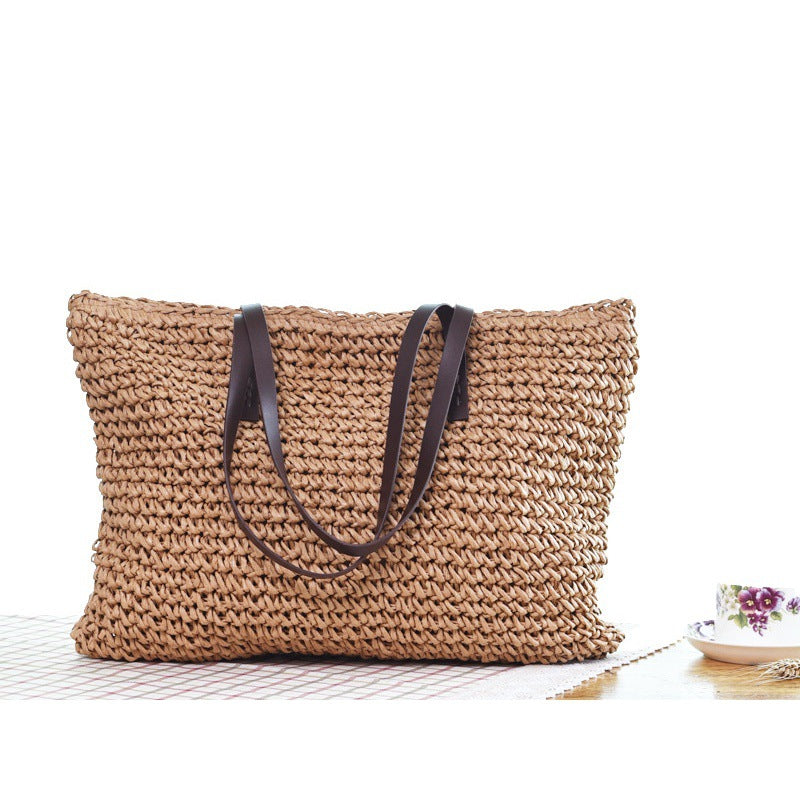 New Seaside Holiday Woven Bag Portable