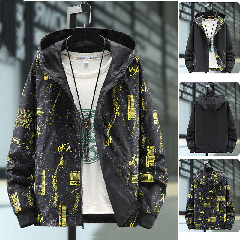 Two-sided Couple Windbreaker Jacket Jacket