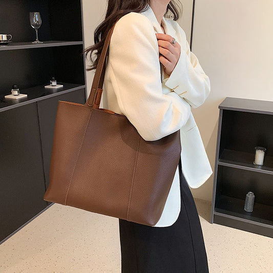 Women's Fashion Simple Solid Color Single Shoulder Underarm Bag