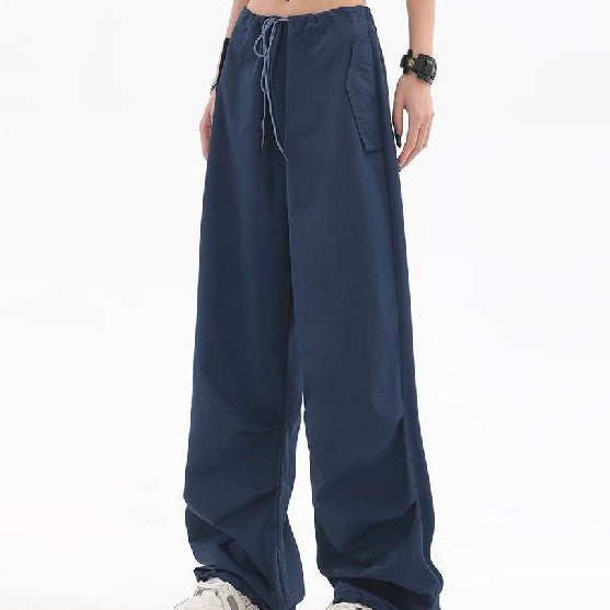 Design Sense High Waist Straight Leg Wide Leg Casual Pants