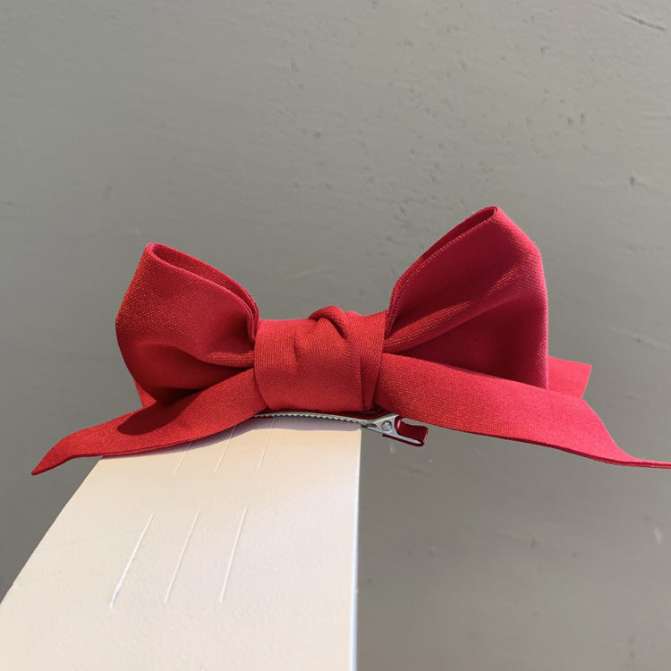 Children's Big Bow Hairpin Stretch Cloth