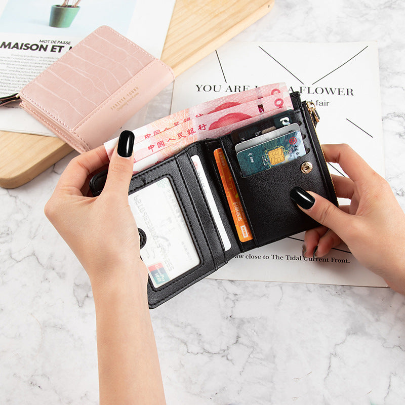 Student Korean Version Of Simple Zipper Coin Purse Fashion Card Case Driver's License