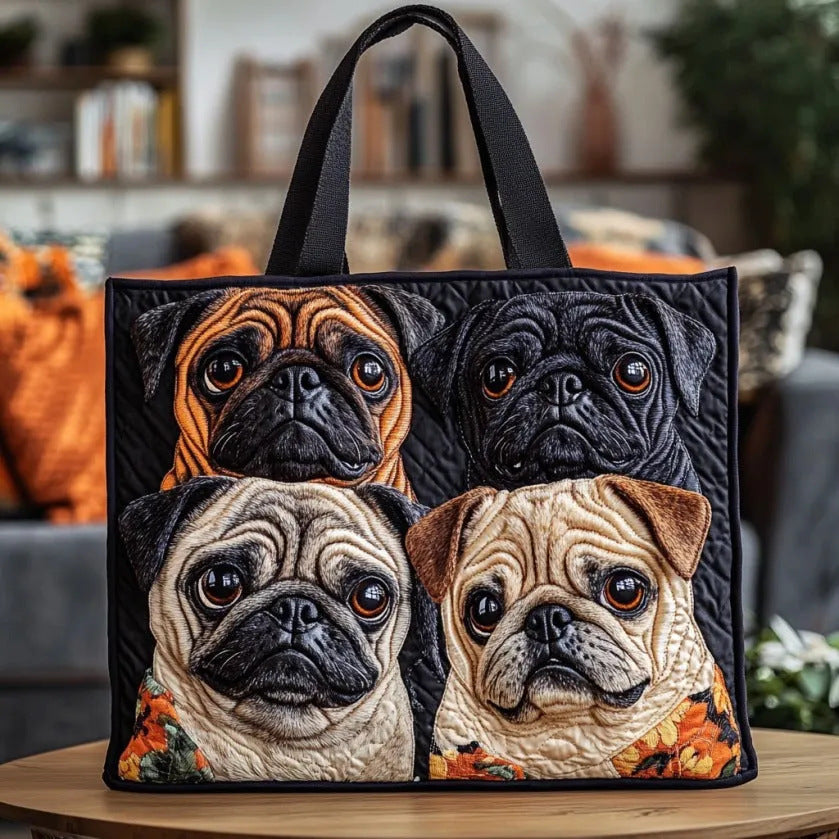 Hundetaske i kanvas til skulder eller hånd, 300g