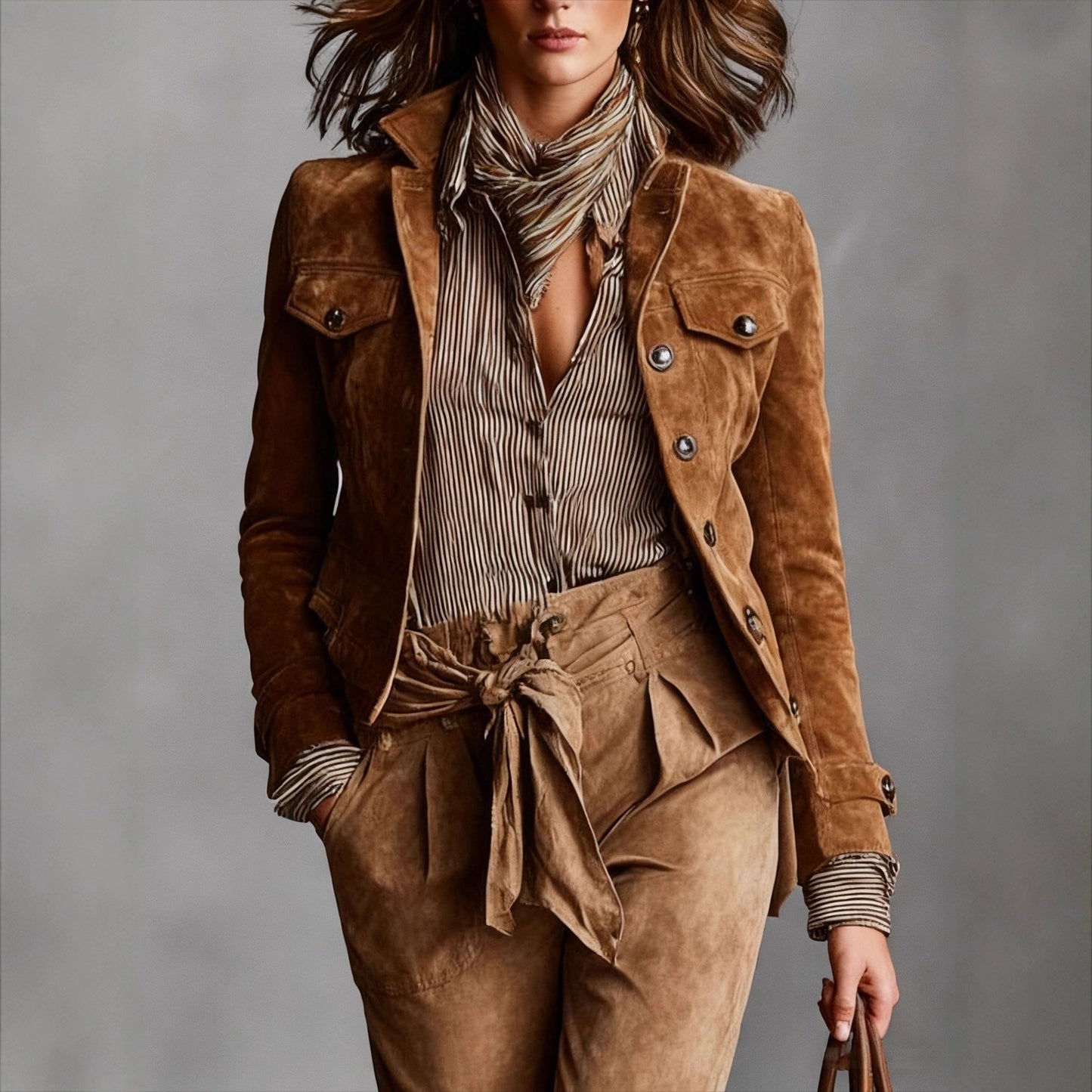 Women's Vintage Casual Workwear Jacket Fashionable