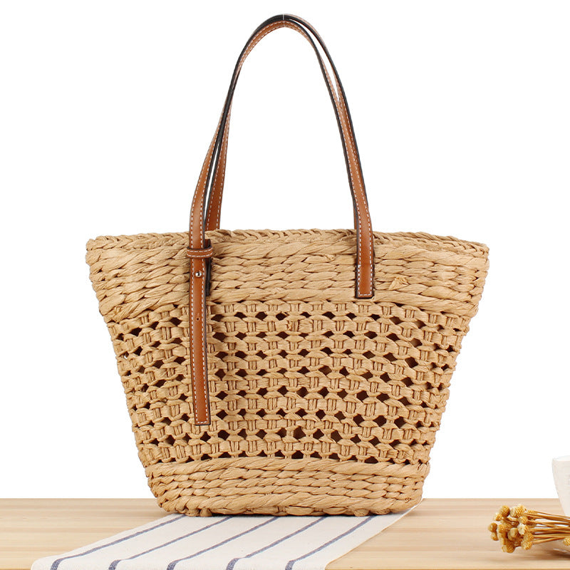 Shoulder Large Capacity Paper-string Woven Bag Casual