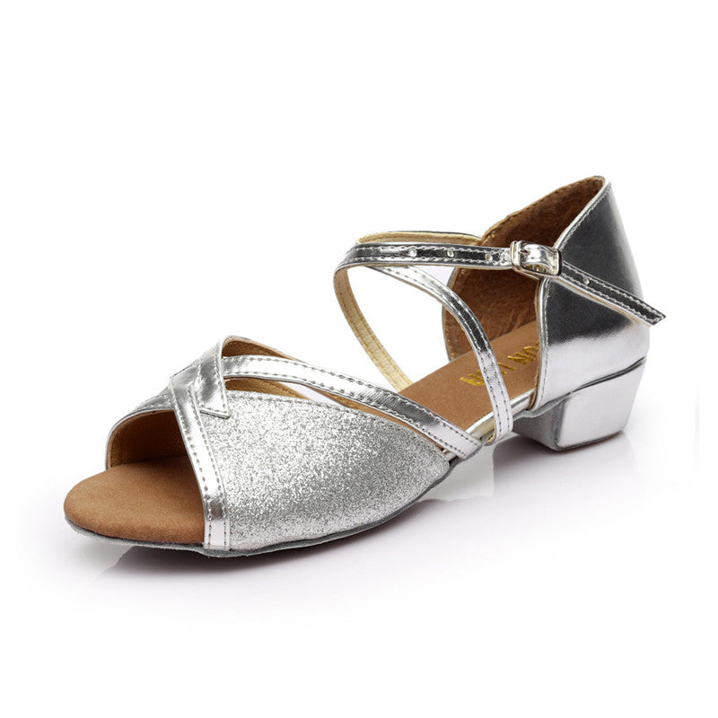 Children's National Standard Dance Low Heel Soft Sole Dancing Shoes