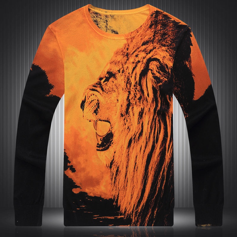 Fashion Trend Domineering Men's Top Clothes Sweater