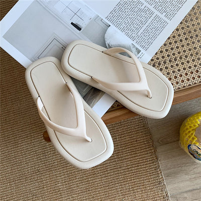 Flip-flops Female Summer Fashion Home Non-slip Leisure Retro Flip-flop Indoor Sandals And Slippers