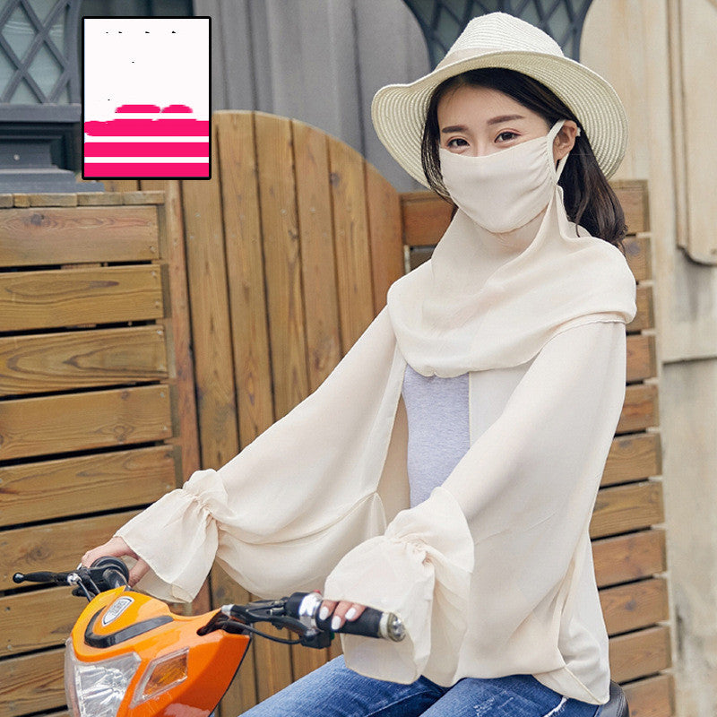 Sunscreen Gloves Female Summer Driving And Riding Thin And Long