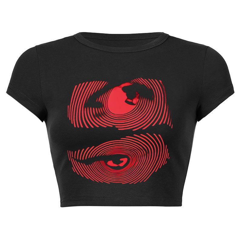 Women's DIY Printing Design Trend Short T-shirt