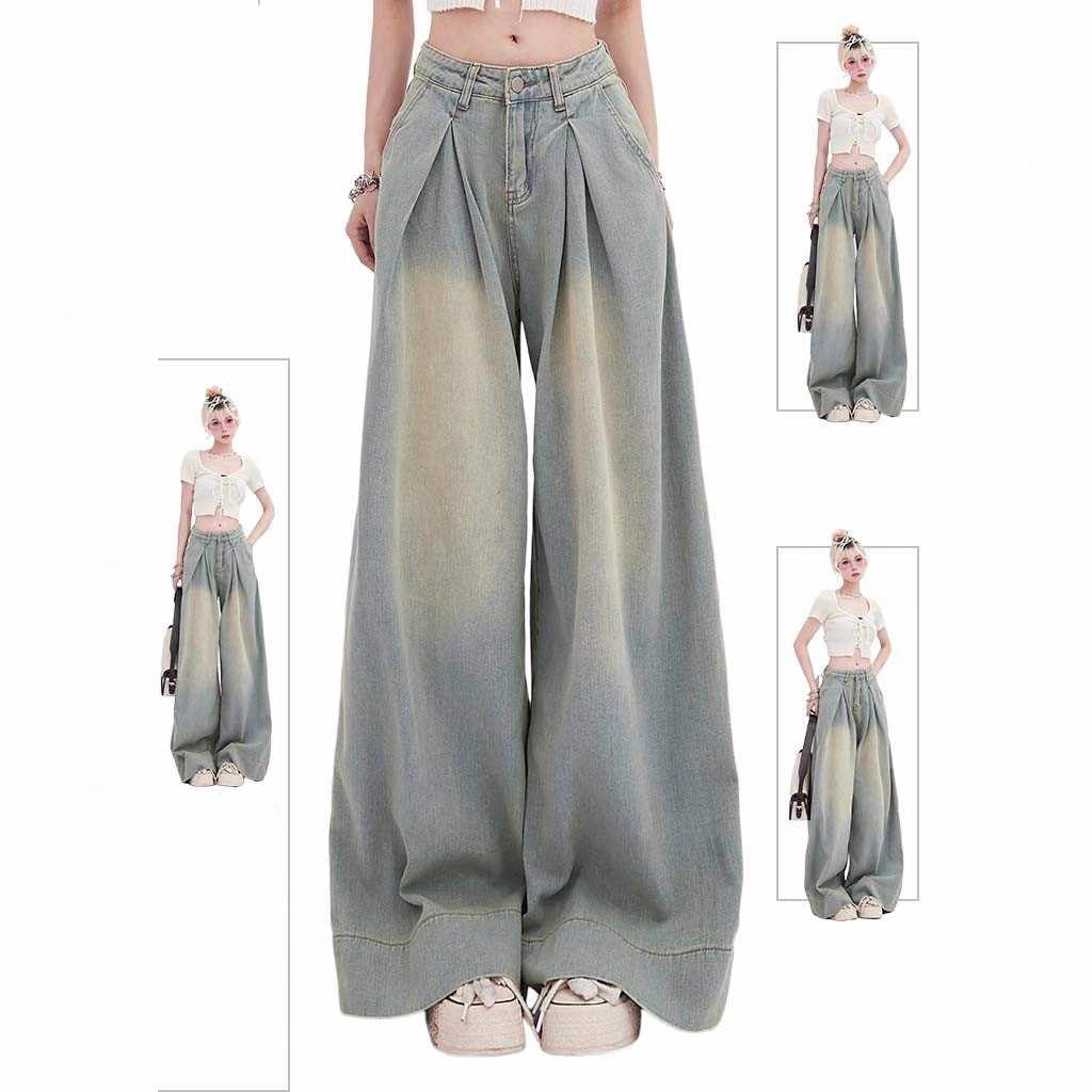 Amerikanske Retro Slidte Jeans Damemode High Street Løse