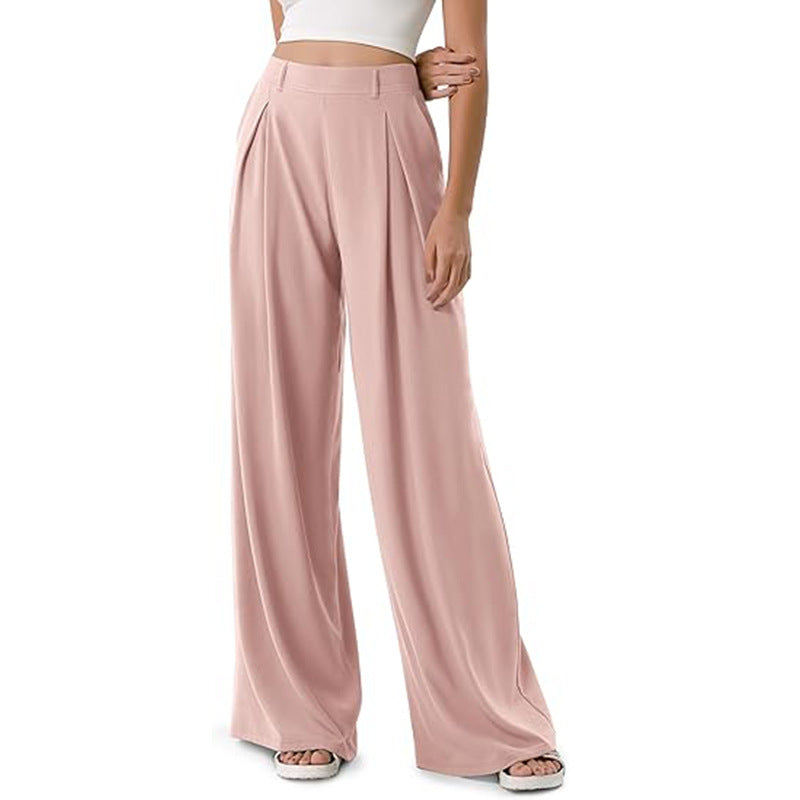 Straight Loose Workout Pants High Waist Commuter Women
