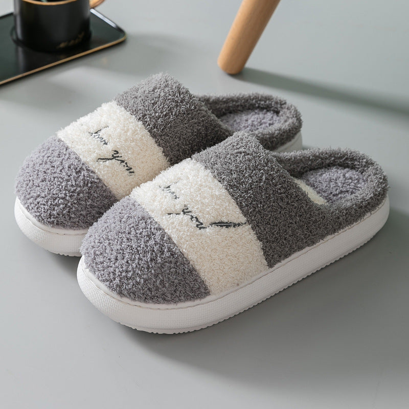 Thick Sole Home Indoor Warm Ladies Slippers