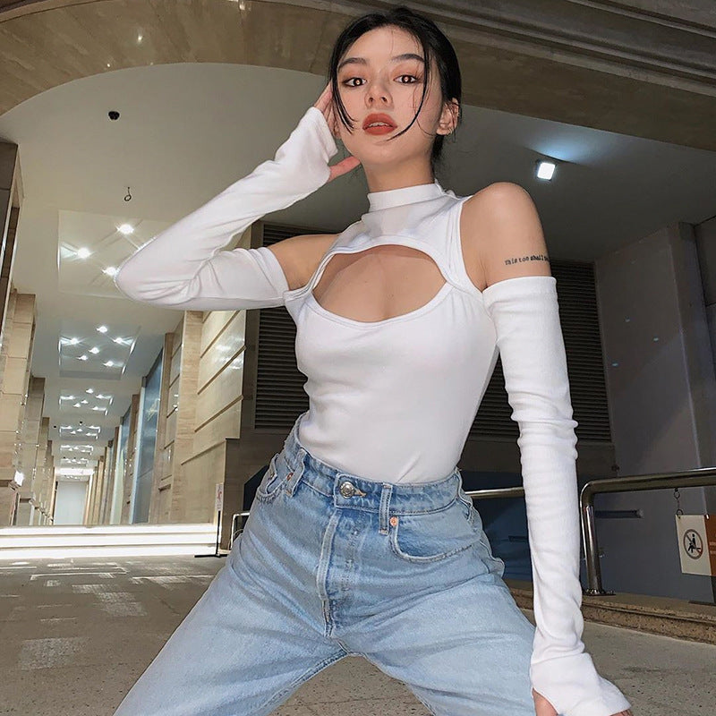 Women's Skinny Long Sleeve Square Neck Bodysuit