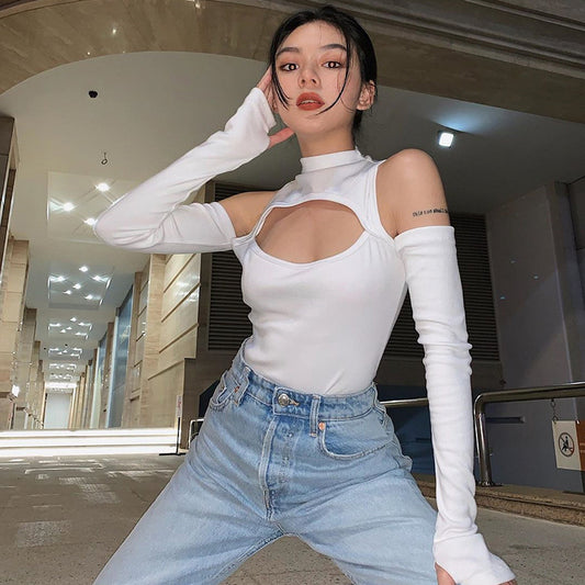 Women's Skinny Long Sleeve Square Neck Bodysuit