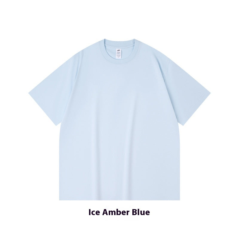 Cotton Heavy Round Neck Cultural T-shirt Advertising Shirt