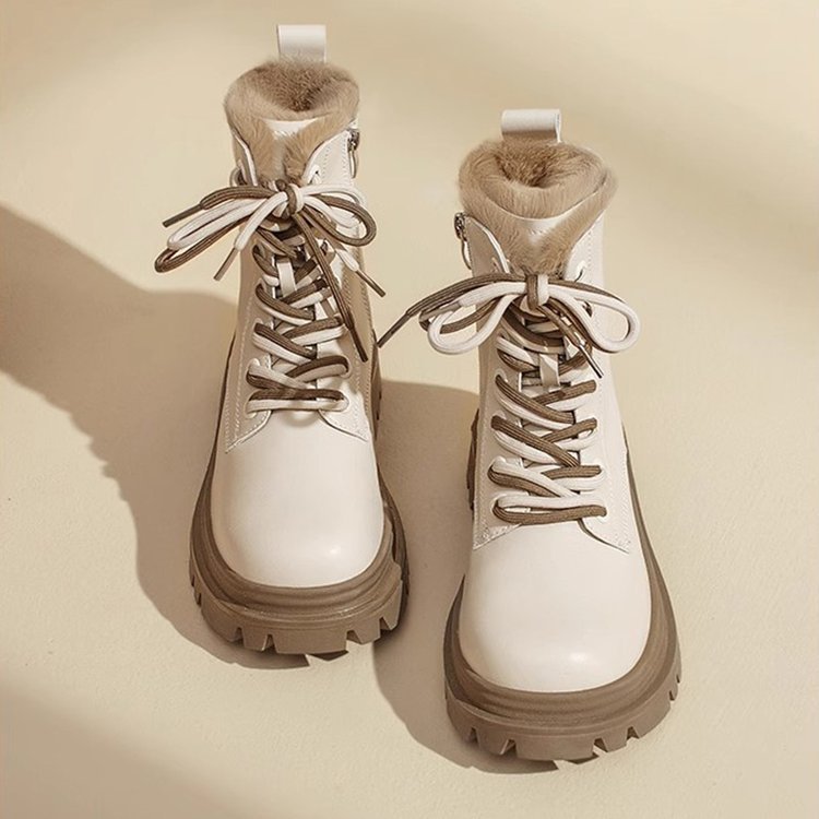 New Autumn Winter Fleece-lined Extra-thick Dr Boots