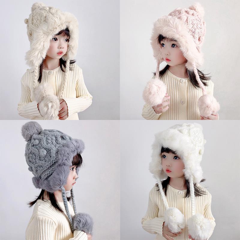 Winter Knitted Ear Protection Wool Hat Parent-child Style