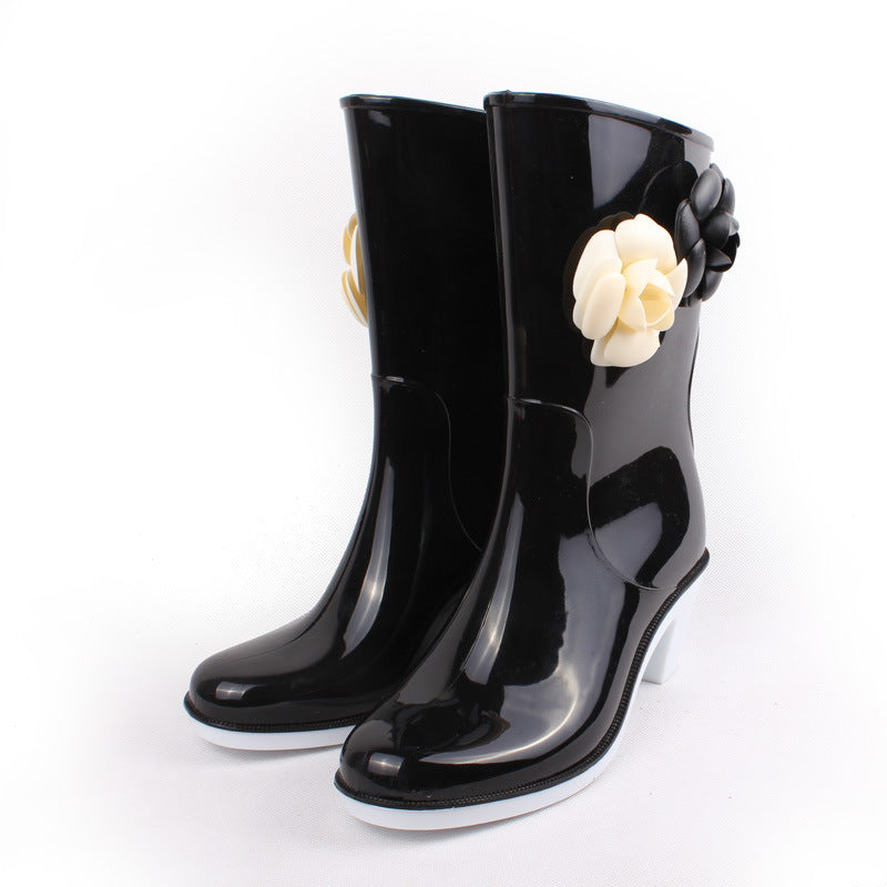 Rain Boots Non Slip Water Shoes Plus Velvet