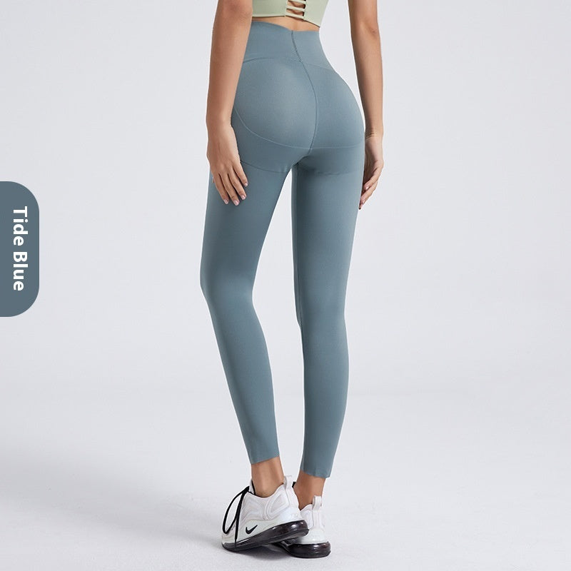 High Waist Hip Lift Tight Yoga Fitness Running Thin Jacket Wear Leggings