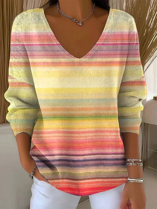 Long Sleeve Sweater Autumn And Winter Printing Fashion Loose Cool Sweaters Women's Clothing