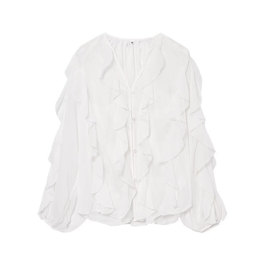 French Womens Layered Decorative Shirt