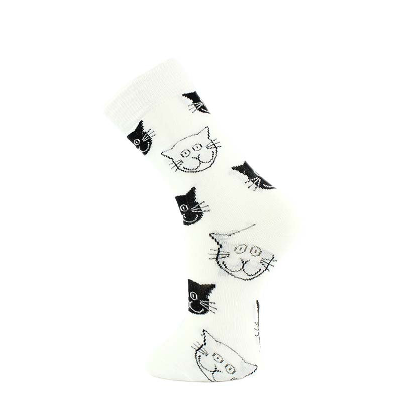Trendy Cat Socks Personality Women's Cotton Socks