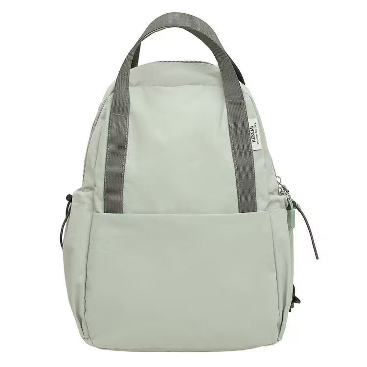 Simple Solid Color Backpack Multi-functional Ultra-light Waterproof Large Capacity