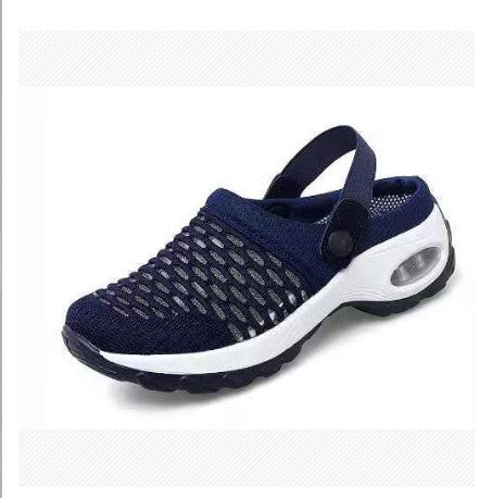 Baotou Sandals And Slippers Women Wear Thick-soled No Heels In Summer Fashion Foreign Trade Plus Size Holiday Beach Sandals