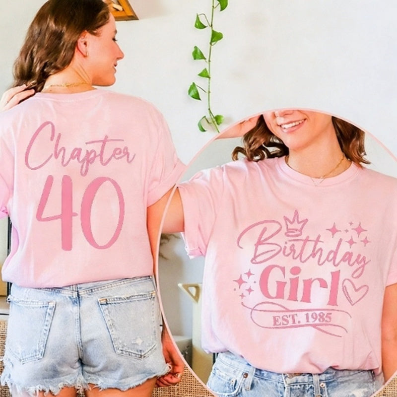 Loose-fitting Stylish Crew-neck Short-sleeve T-shirt
