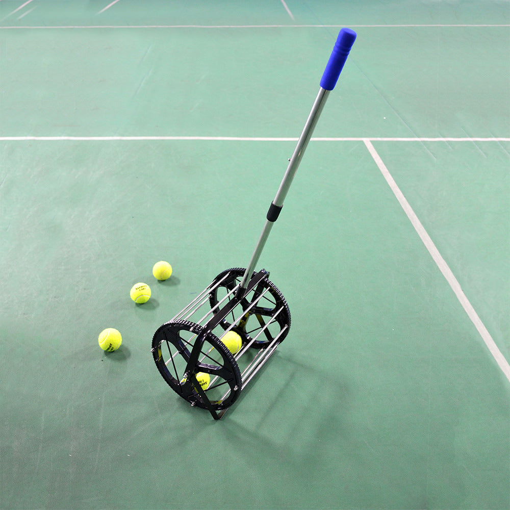 Tennisboldopsamler Opbevaringskurv Tennis træningsmaskine til at samle bolde op
