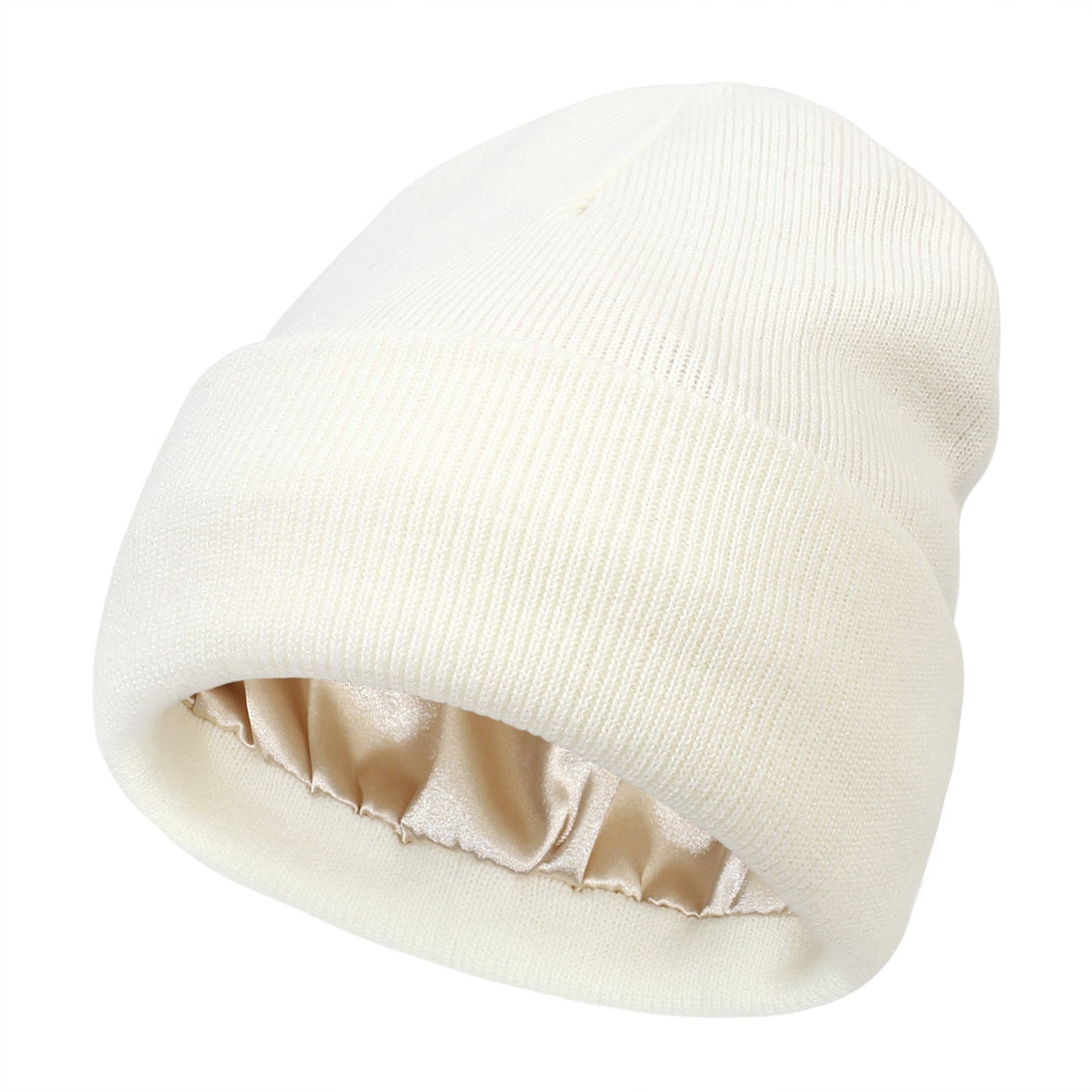 Women's Protective Hairstyle And Warm Knitted Colored Ding Hat