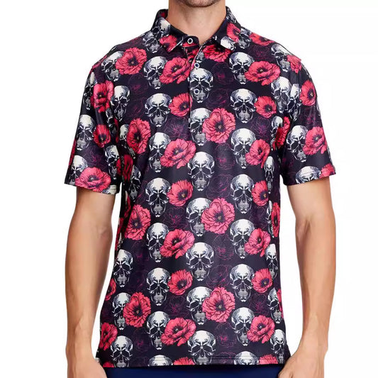 Printing European And American Men's Short Sleeve
