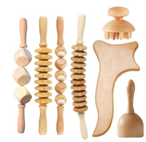 Solid Wood Dice Type Sinew Stick Household Meridian Dredging