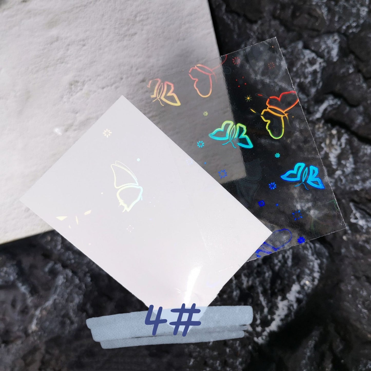 Fashion Simple Nail Art Love Laser Sticker