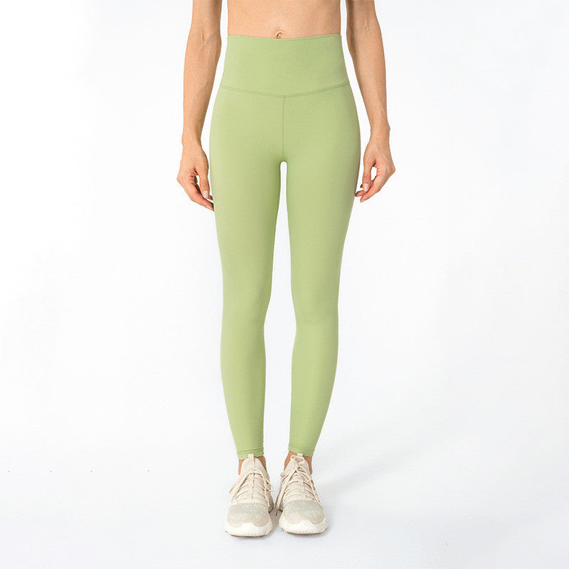 High-waisted Butt-lifting Sanded Fitness Pants