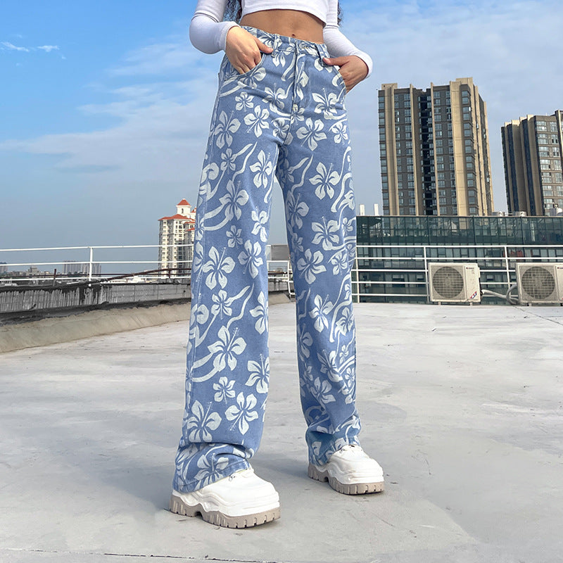 Fashion And Sweet Style Flower Pattern Personality