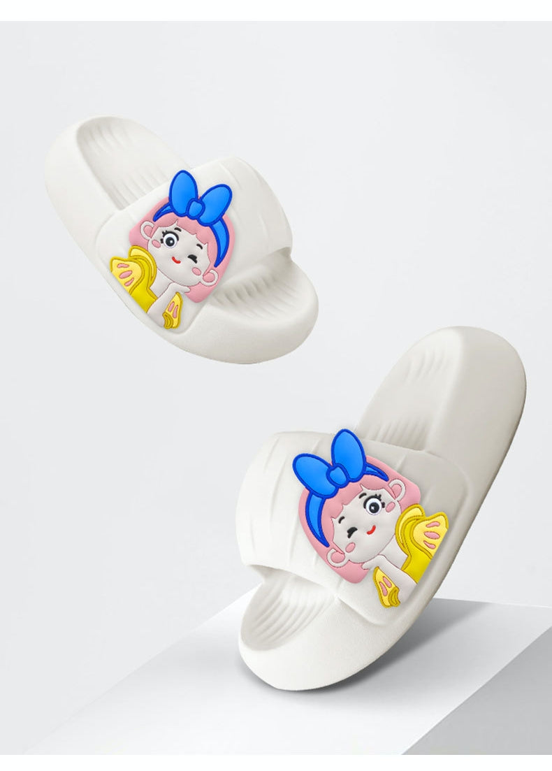 Princess Elsa High-grade Sandals Women's Summer Household Thick-soled Non-slip EVA Slip-on Slippers Women's Outer