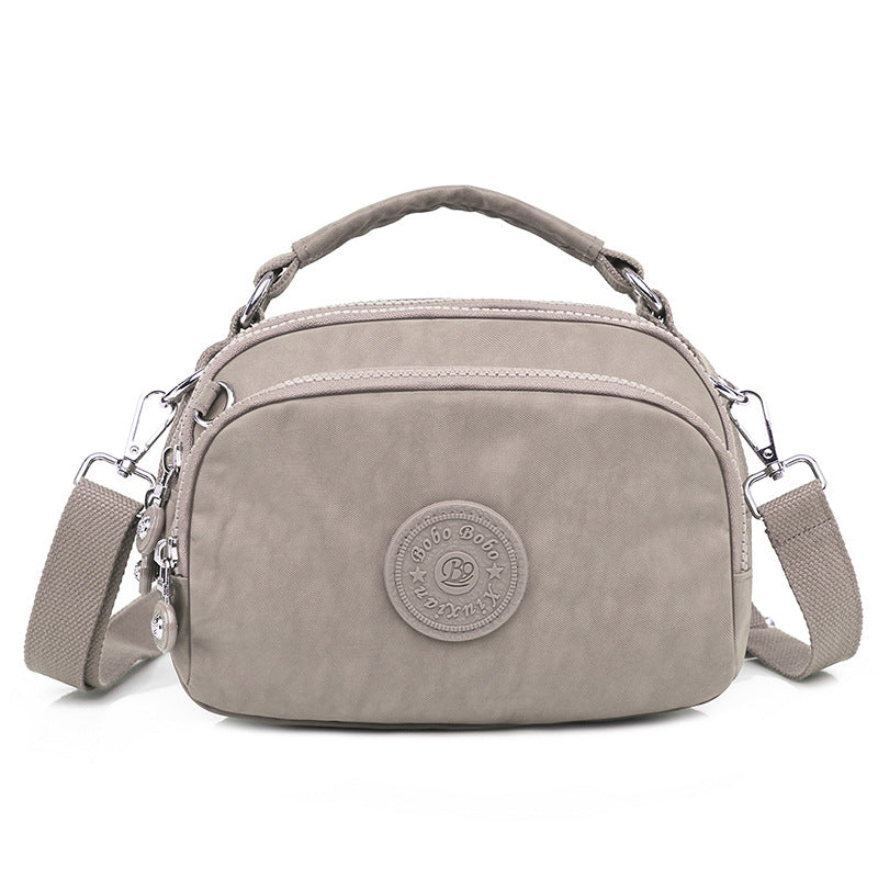 Dame Nylon Pung Tote Partysu Crossbody Taske Mobil Møntpung