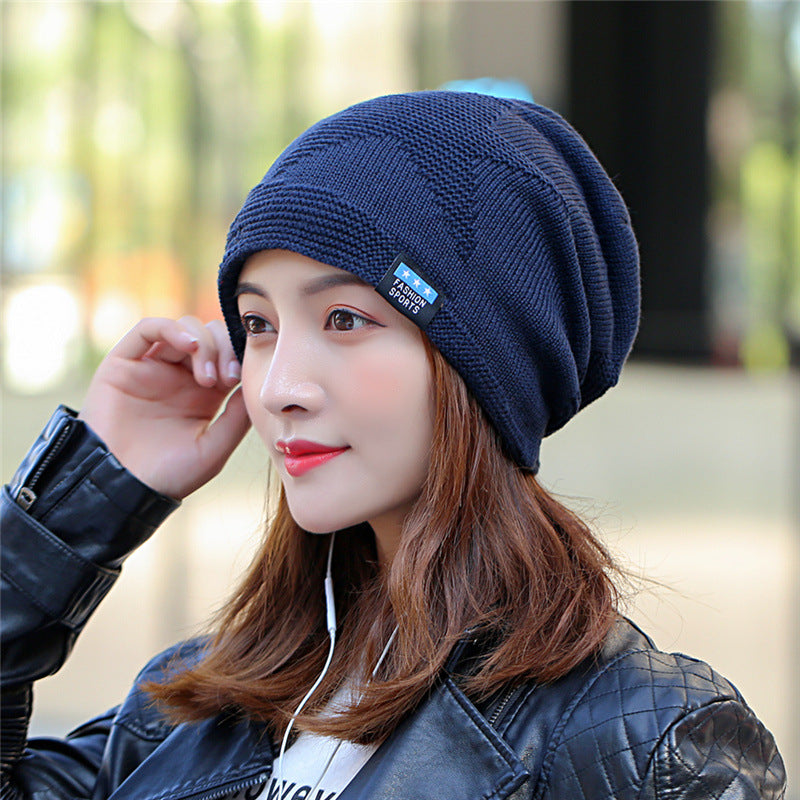 Three Dimensional Five Pointed Star Knitted Hat