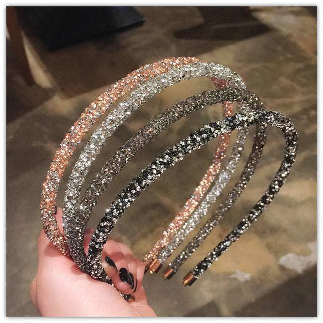 Rhinestone Super Flash Hair Band Wild Temperament Simple Headband Hairpin