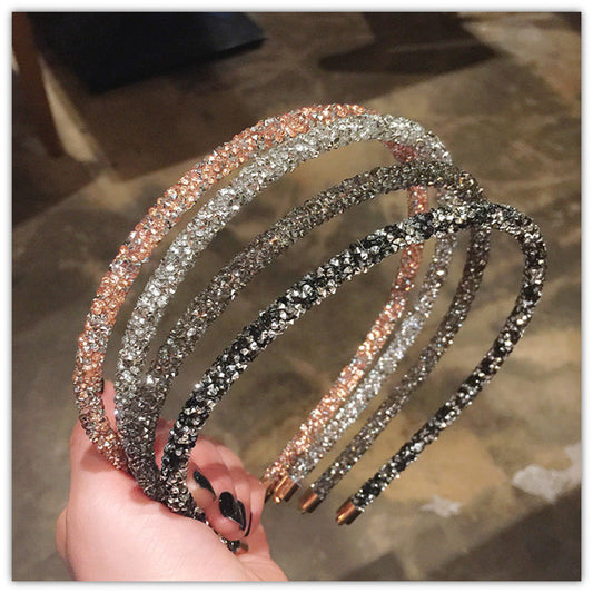Rhinestone Super Flash Hair Band Wild Temperament Simple Headband Hairpin