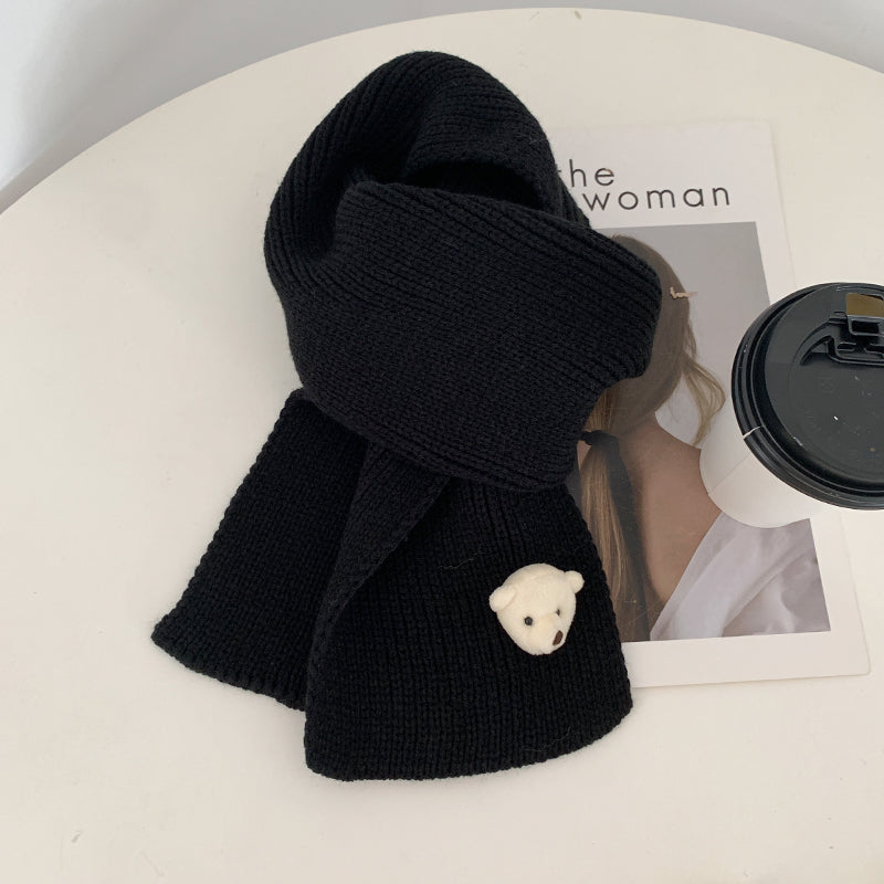 Knitted Wool Scarf Student Cute Spring And Autumn Warm Children