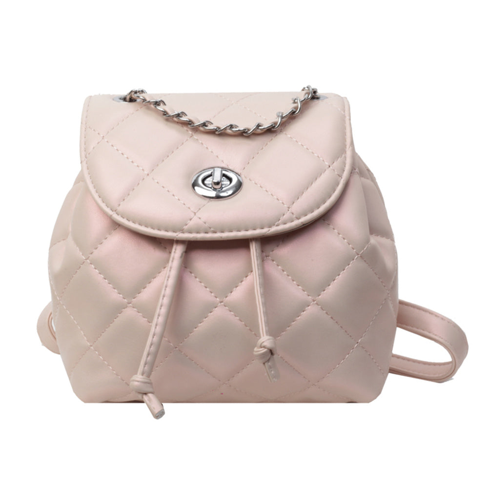 Special-interest Design Backpack Women's Rhombus Plaid
